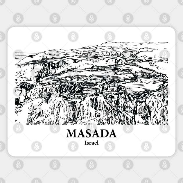 Masada - Israel Magnet by Lakeric